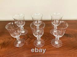 Set of 6 Baccarat France VENCE PROVENCE Crystal Wine glasses 5 5/8 Tall