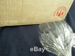 Set of 6 Baccarat Massena Verre 6 1/2 inch tall Wine glasses Original Box France