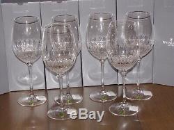 Set of 6 COLLEEN ESSENCE RED WINE GLASSES GOBLETS, WATERFORD, ORIGINAL BOXES