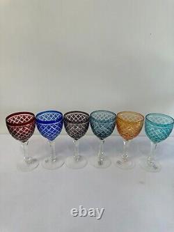 Set of 6 Murano wine glasses