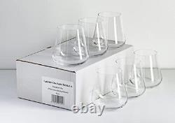 - Set of 6 New Stemless Austrian Crystal Wine Glass 6 Count (Pack of 1)