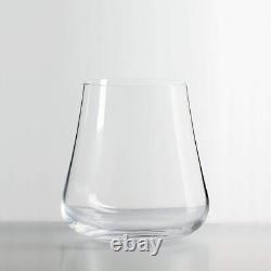 - Set of 6 New Stemless Austrian Crystal Wine Glass DrinkArt Edition