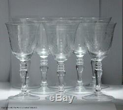 Set of 6 Pall Mall/Lady Hamilton pattern large wine or water glasses