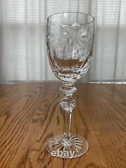Set of 6 Rogaska Crystal COUNTRY GARDEN Wine Glasses 7 3/4