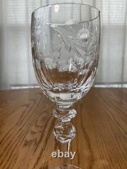 Set of 6 Rogaska Crystal COUNTRY GARDEN Wine Glasses 7 3/4