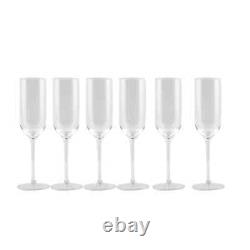 Set of 6 V Nason & C Designer Glassware Crockery Flute Wine Serving Glasses