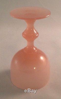 Set of 6 Vintage Portieux Vallerysthal Pink Opaline 4 oz, Wine Glasses