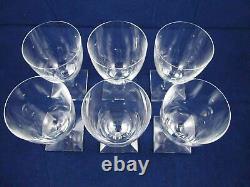 Set of 6 Water Glasses Goblets Nude Grapes 1420 by ORREFORS NILS LANDBERG Flaws