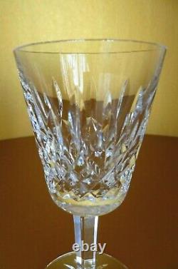 Set of 6 Waterford Crystal Lismore Claret Stem 5 5/8 T Wine Glass
