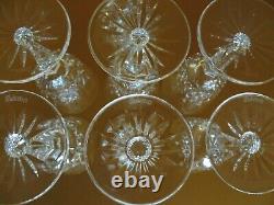 Set of 6 Waterford Crystal Lismore Claret Stem 5 5/8 T Wine Glass