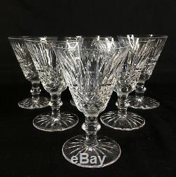 Set of 6 Waterford TRAMORE 5-1/2 Tall Wine Glasses / Water Goblets, Old Mark