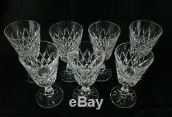 Set of 7 Waterford Crystal Kinsale 6 Clarets Wine Glasses