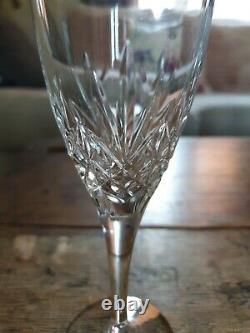 Set of 8 Edinburgh Crystal SILHOUETTE wine glasses Size 6 7/8 High