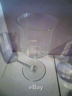 Set of 8 Elegant Baccarat CAPRI 6 Claret Wine Glasses