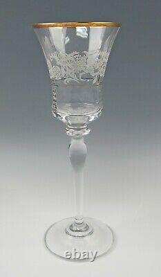 Set of 8 Mikasa Crystal ANTIQUE LACE Wine Glasses