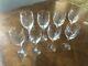 Set of 8 Orrefors Crystal White and Red Wine Glasses