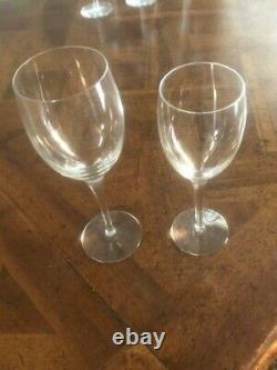 Set of 8 Orrefors Crystal White and Red Wine Glasses
