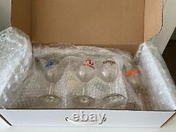 Set of 8 Pixar Wine Glasses Rare Collectible