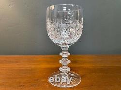 Set of (8) REIDEL Cut Crystal York Pattern Wine Glasses (Monogrammed)