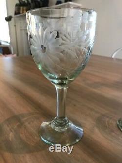 Set of 8 Rose Ann Hall Wine Glasses