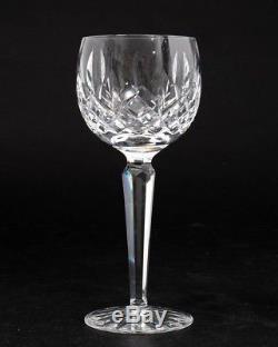 Set of 8 Waterford Cut Crystal Lismore Wine Hock 7-3/8 Tall Old Gothic Mark