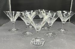 Set of 8 each, 2 Sizes, 1961 BERLIN crystal EXTREMELY DELICATE in fine condition