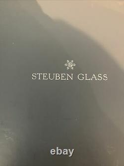 Set of 8 wine glasses by STEUBEN Glasses Baluster Stem 5 1/8 Wine Glass Box