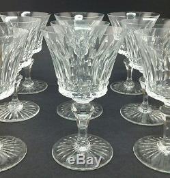 Set of 9 French Baccarat Crystal BUCKINGHAM 6 1/4 Tall Wine Glasses Goblets