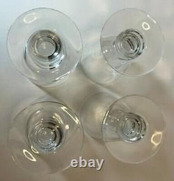 Set of Four Baccarat Embassy Crystal Claret Wine Port Glasses 4 7/8 France