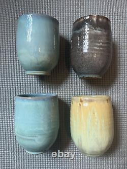 Set of four Juice / Wine Shearwater Pottery Glasses