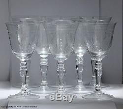 Set of six Pall Mall/Lady Hamilton pattern large wine glasses