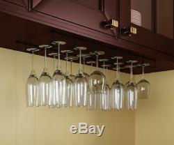 Stemware Wine Glass Rack Cabinet Bottle Holder Kitchen Home Bar Hanger 18 Pc Set
