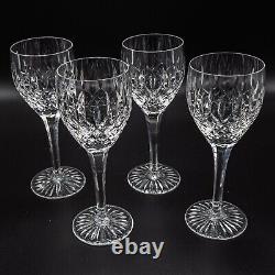 Stuart Crystal England Shaftesbury Claret Wine Glasses Set 4- 7 5/8 FREE SHIP