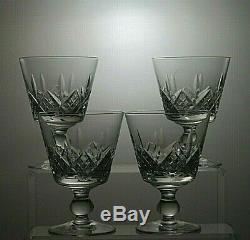 Stuart Crystal Glengarry Cut 10oz Water Goblets Glasses Set Of 4 5tall