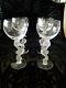 Stunning Bayel Seahorse Frosted Stem Claret Wine Glasses Set Of Four. Excellent