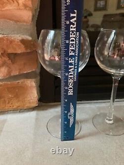 Stunning Nib Set Of 8 Kate Spade Lenox Crystal Larabee Dot Balloon Wine Glasses