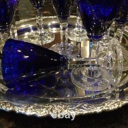 Stunning, Rare, Optic Cobalt Blue Antique Glassware Collection