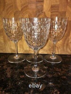 Stunning Set 4 Crystal Baccarat PARIS Stemware Glasses Wine Or Water