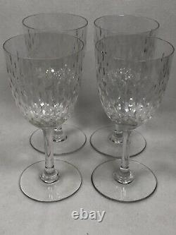 Stunning Set 4 Crystal Baccarat PARIS Stemware Glasses Wine Or Water
