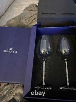 Swarovski 1095948 Crystalline Red Wine Glasses (set Of 2) New In Box