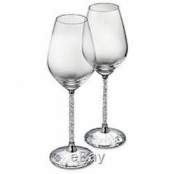 Swarovski Crystalline Wine Glasses (Set of 2) # 1095948 New Original Box