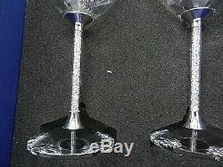 Swarovski White Wine Glasses In Box with Certificate, Set of 2 1095948