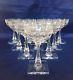 T G Hawkes & Co. WOODMERE 7240 Cut Glass Champagne Glasses NY Signed Set of 10