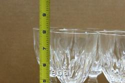 Tiffany & Co Crystal Wine Claret Crystal Glass Chrysanthemum Pattern Set 8 Lot 1