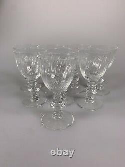 Tiffany & Co. Crystal Wine Glass Goblet Set Of 8