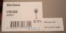 Tipperary TIP6 Crystal 8-3/4 Wine Glasses Set of Four (4) New