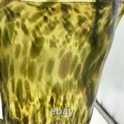 Tortoiseshell Green Glassware Set Pitcher Glasses Wine by Novica Handblown