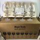 UNCOMMON GOODS Set of 8 Clear Major Scale Musical Wine Glasses 25oz Home Barware