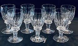 VINTAGE Royal Leerdam Wine Glasses 10 oz. RONDO Cut Netherland (1940s) 7-Pc Set