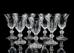 Val St. Lambert Metternich Tcpl Bordeaux Wine Glasses, Set of (7)